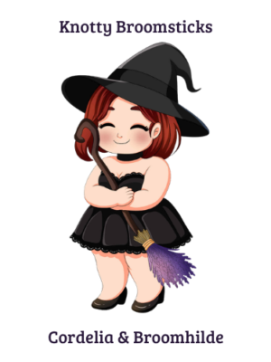 Knotty Broomsticks Character Chibi Sticker